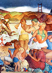 Mural restoration by S.F. Recreation & Parks Department